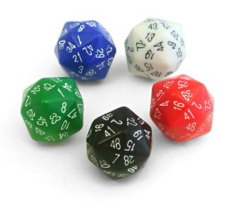 Photo of 48-sided dice